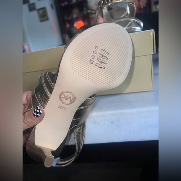 Michael kors gold strap heels- new in box - Picture 5 of 5